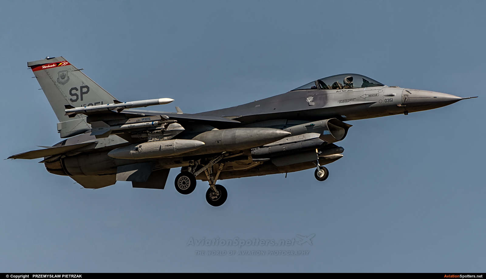 USA - Air Force  -  F-16C Fighting Falcon  (91-0351) By PRZEMYSŁAW PIETRZAK (PEPE74)