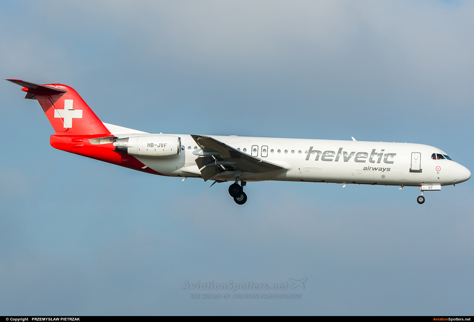 Helvetic Airways  -  100  (HB-JVF) By PRZEMYSŁAW PIETRZAK (PEPE74)