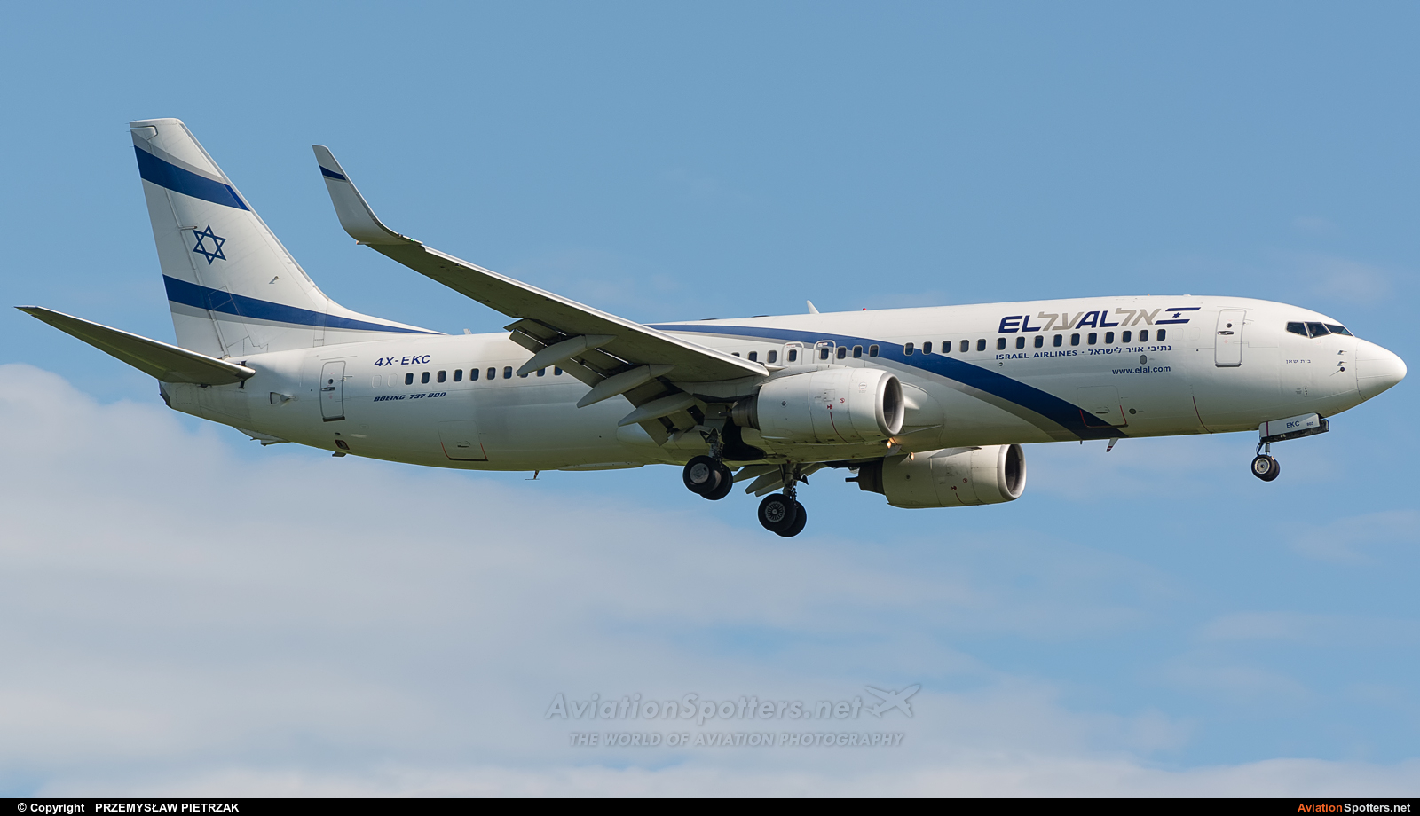 El Al Israel Airlines  -  737-700  (4X-EKC) By PRZEMYSŁAW PIETRZAK (PEPE74)