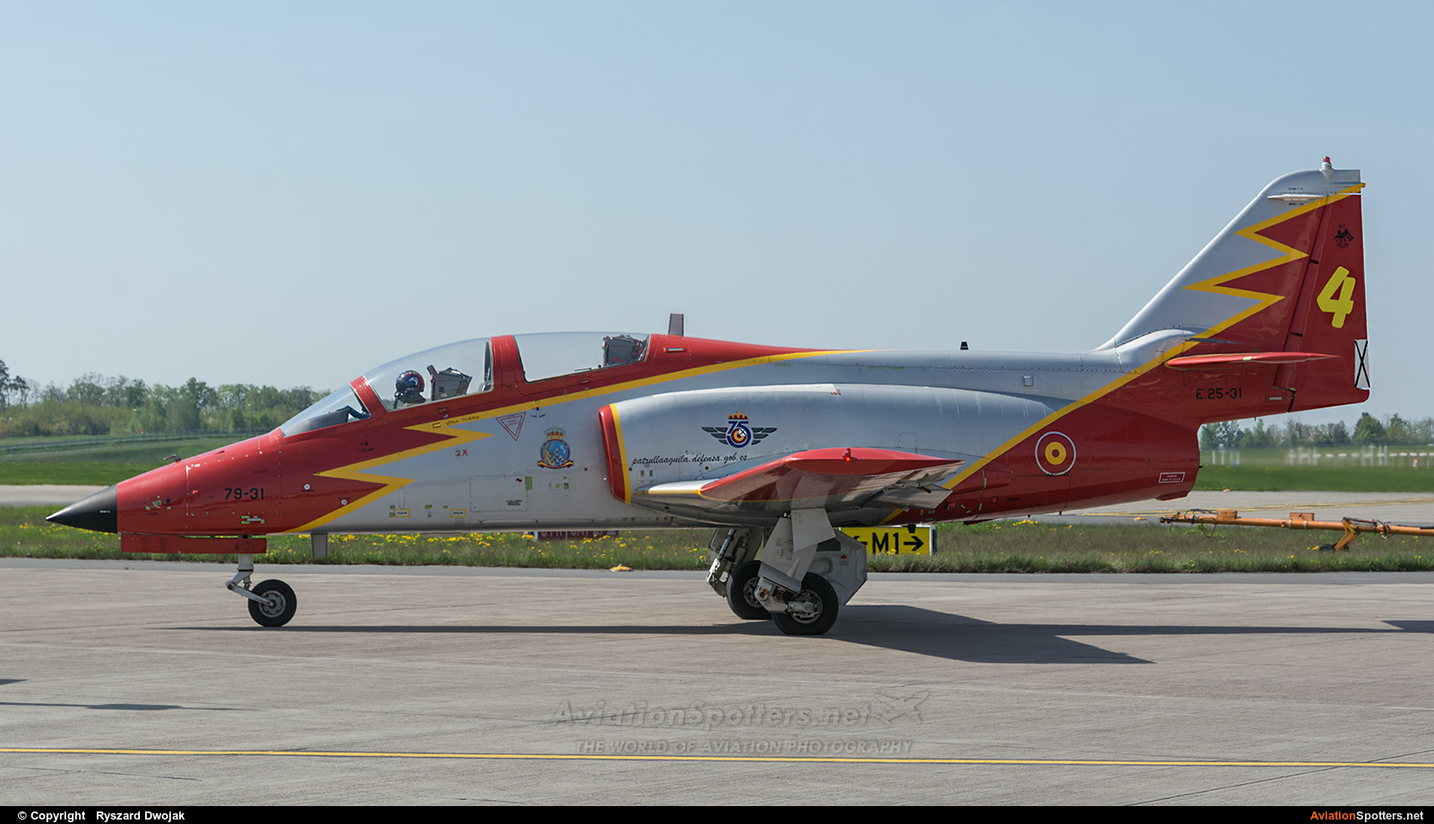Spain - Air Force : Patrulla Aguila  -  C-101EB Aviojet  (E.25-31) By Ryszard Dwojak (ryś)