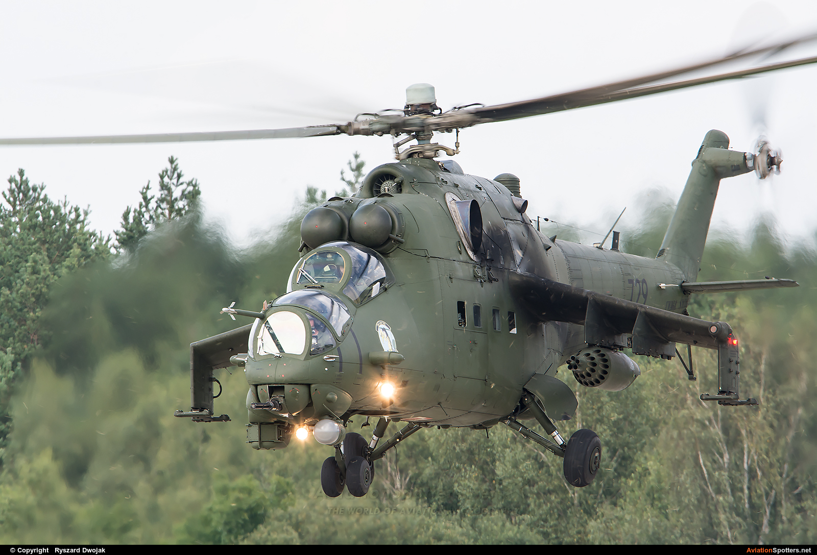 Poland - Air Force  -  Mi-24D  (729) By Ryszard Dwojak (ryś)