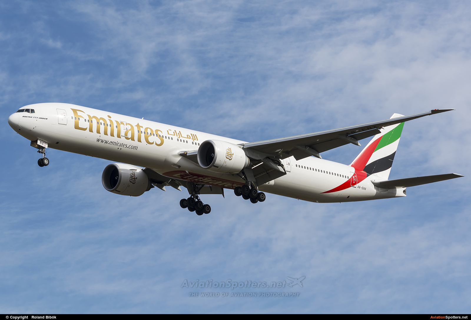 Emirates Airlines  -  777-300ER  (A6-ENX) By Roland Bibók (Roland Bibok)