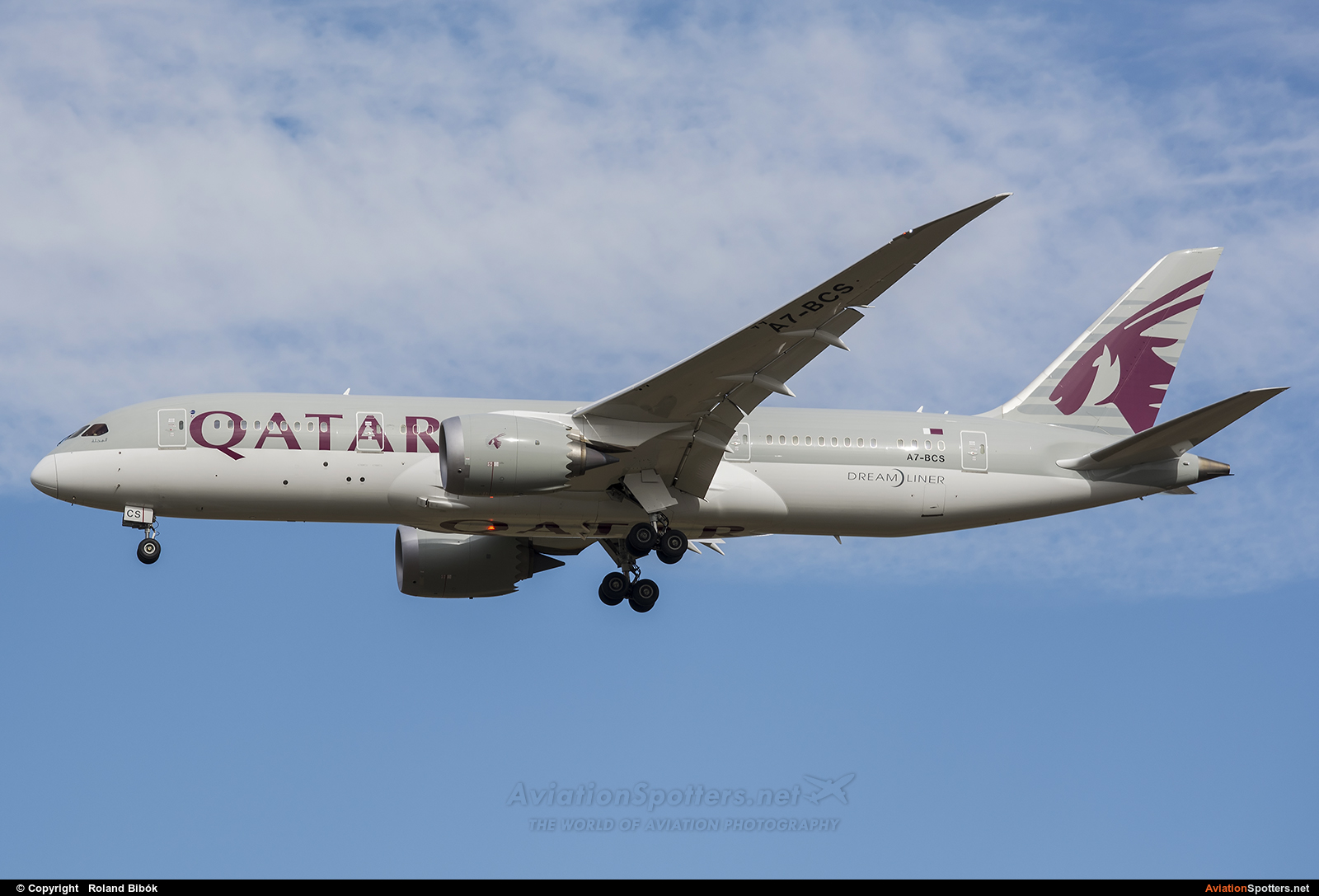 Qatar Airways  -  787-8 Dreamliner  (A7-BCS) By Roland Bibók (Roland Bibok)