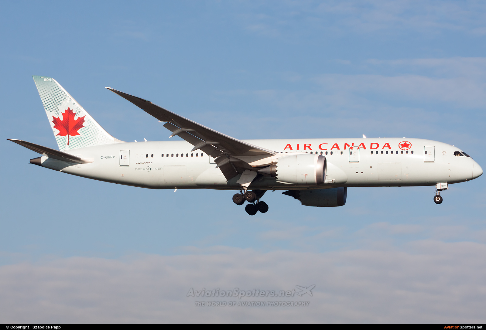 Air Canada  -  787-8 Dreamliner  (C-GHPV) By Szabolcs Papp (mr.szabi)