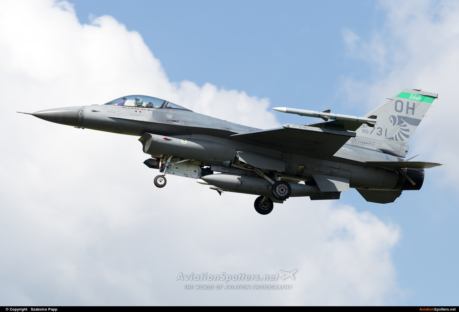 USA - Air Force  -  F-16C Fighting Falcon  (90-0731) By Szabolcs Papp (mr.szabi)