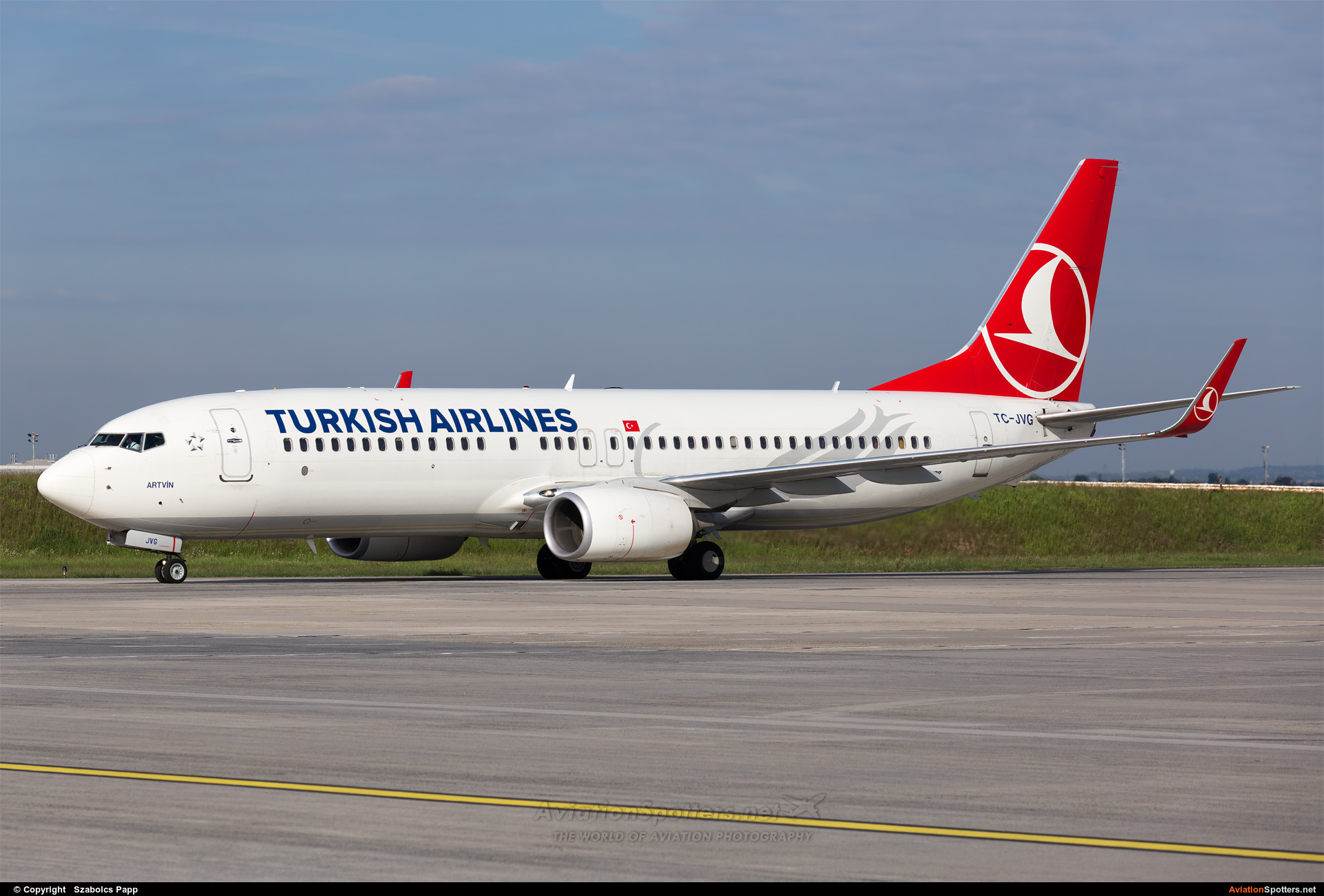 Turkish Airlines  -  737-800  (TC-JVG) By Szabolcs Papp (mr.szabi)