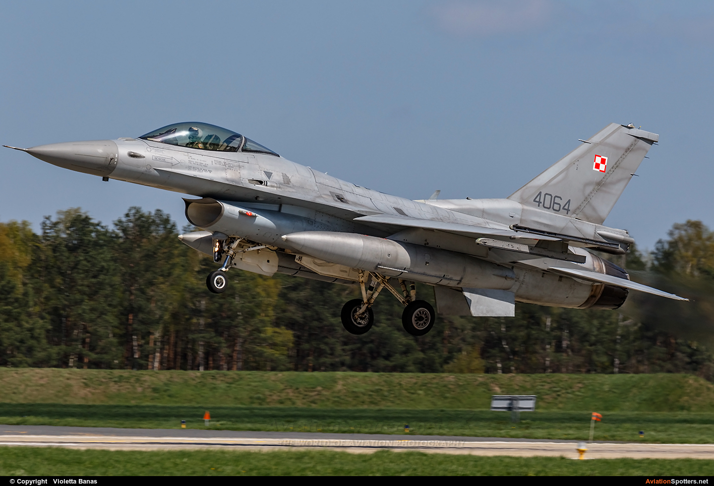 Poland - Air Force  -  F-16C Block 52+  Fighting Falcon  (4064) By Violetta Banas (akant)