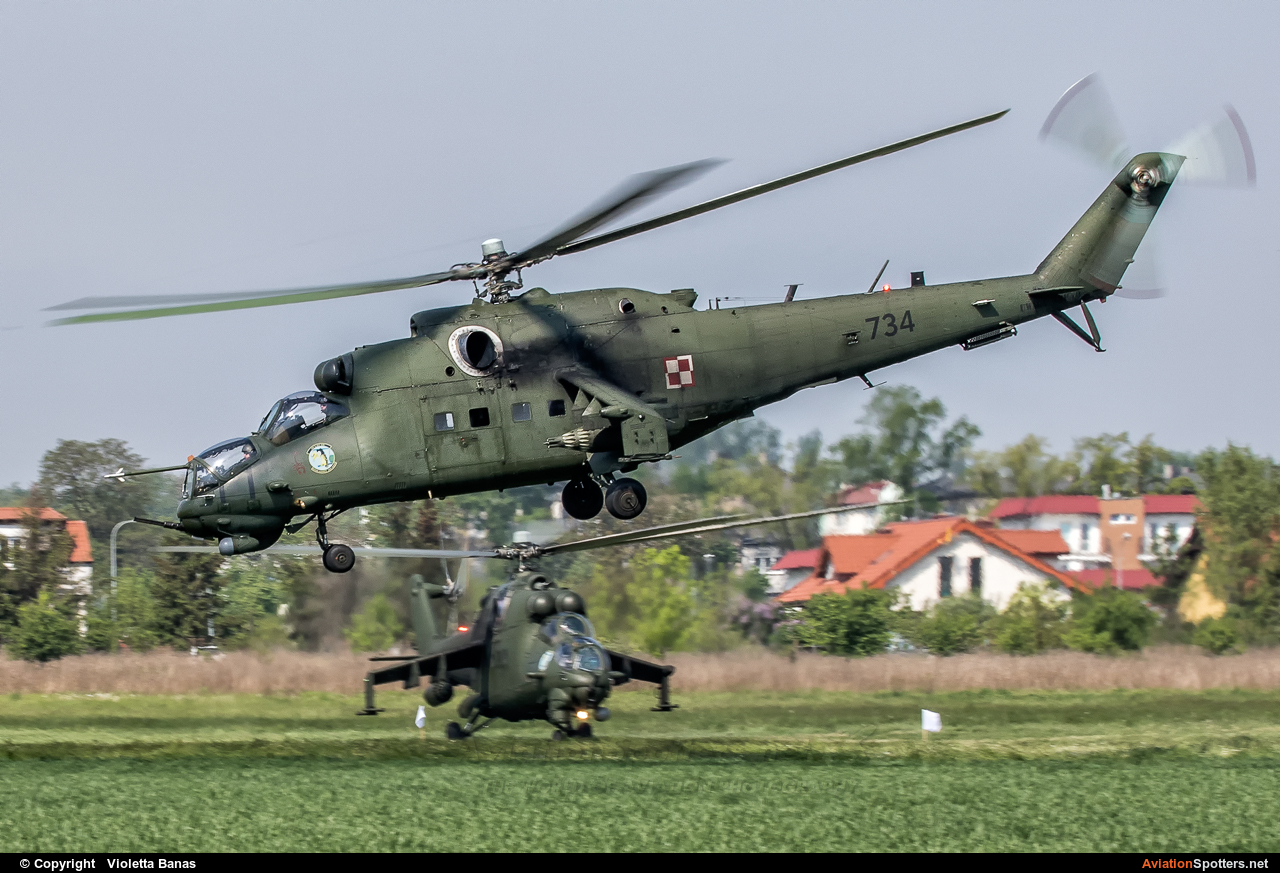 Poland - Army  -  Mi-24W  (734) By Violetta Banas (akant)