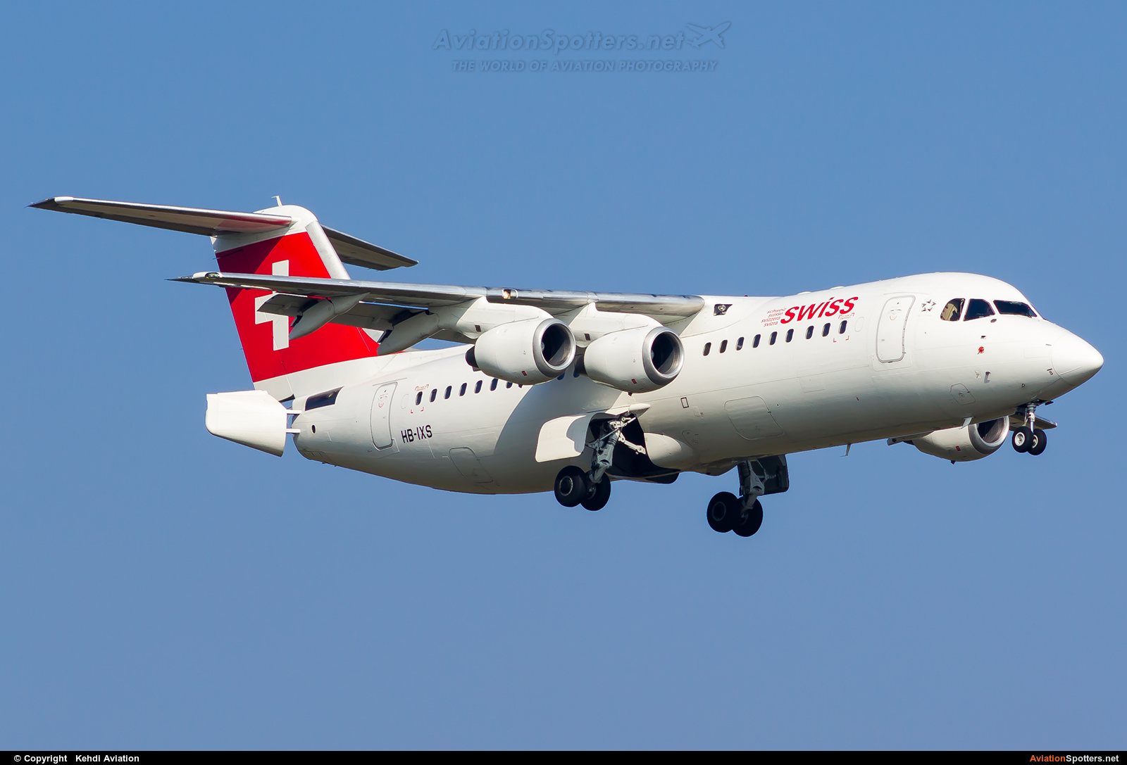 Swiss International  -  BAe 146-300-Avro RJ100  (HB-IXS) By Kehdi Aviation (Kehdi Aviation)
