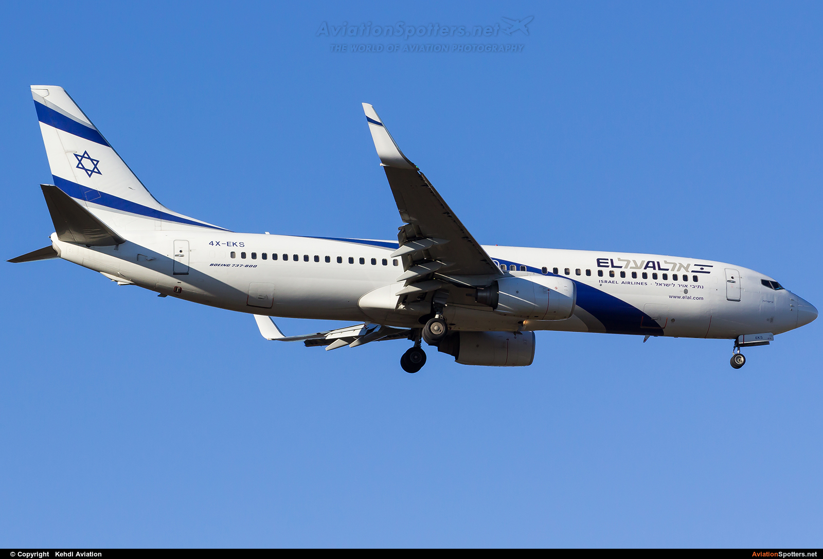 El Al Israel Airlines  -  737-800  (4X-EKS) By Kehdi Aviation (Kehdi Aviation)