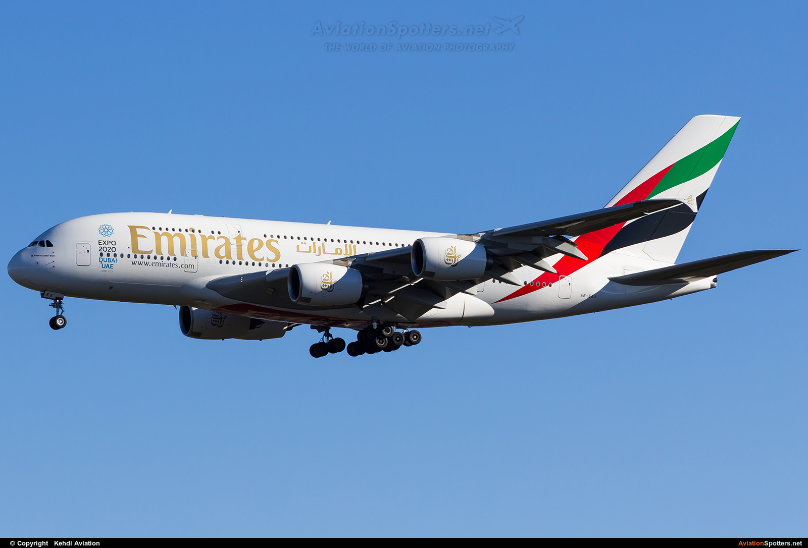 Emirates Airlines  -  A380-861  (A6-EEX) By Kehdi Aviation (Kehdi Aviation)