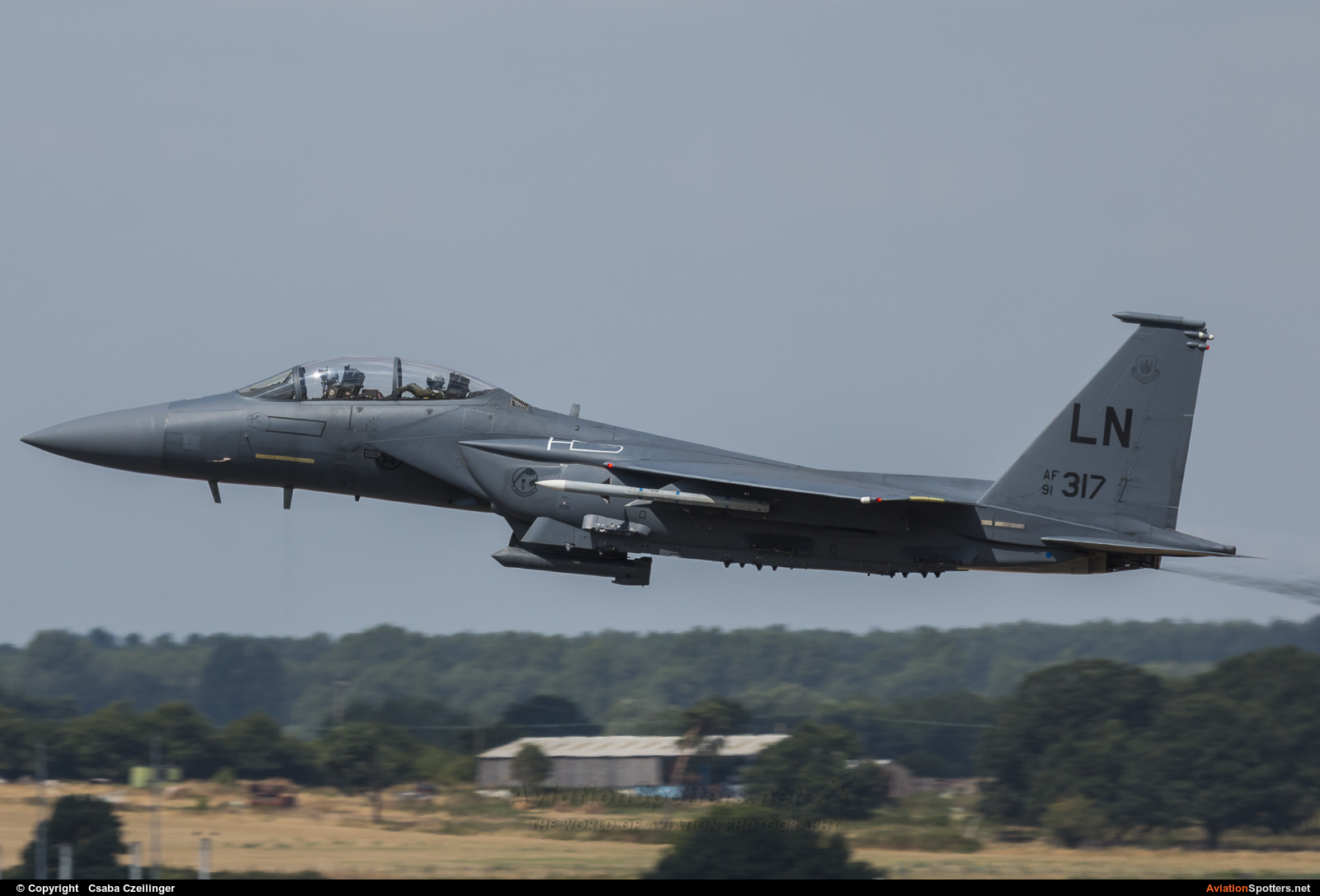 United States Air Force  -  F-15E Strike Eagle  (91-0317) By Csaba Czeilinger (czejczej)