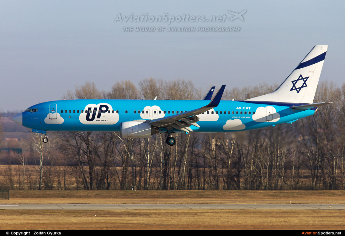 Up (El Al Israel Airlines)  -  737-800  (4X-EKT) By Zoltán Gyurka (Zoltan97)