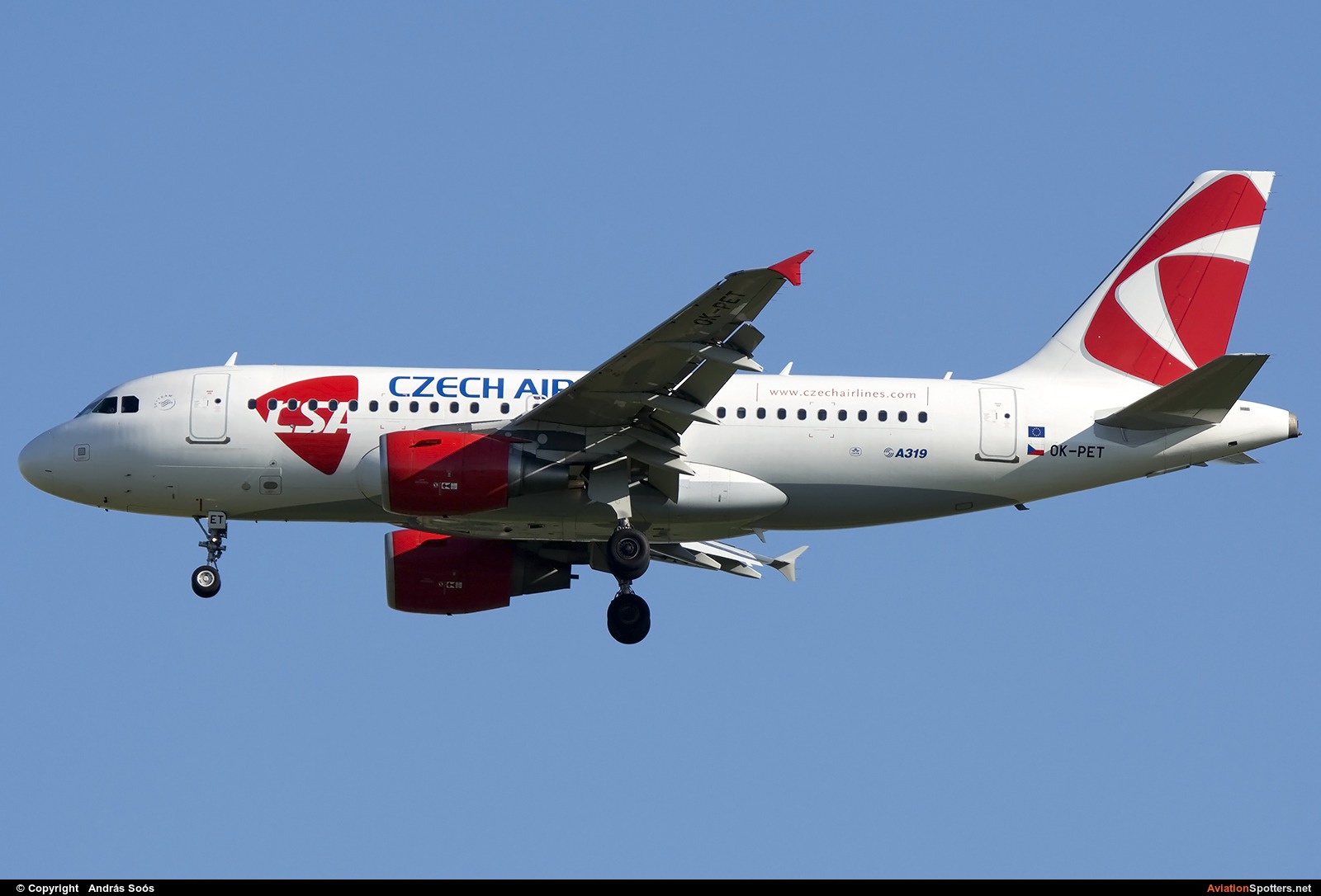CSA - Czech Airlines  -  A319-112  (OK-PET) By András Soós (sas1965)