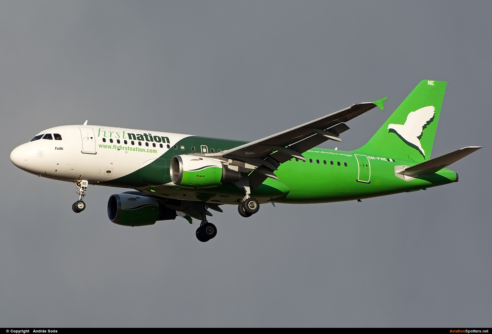 First Nation Airways  -  A319-112  (5N-FNE) By András Soós (sas1965)
