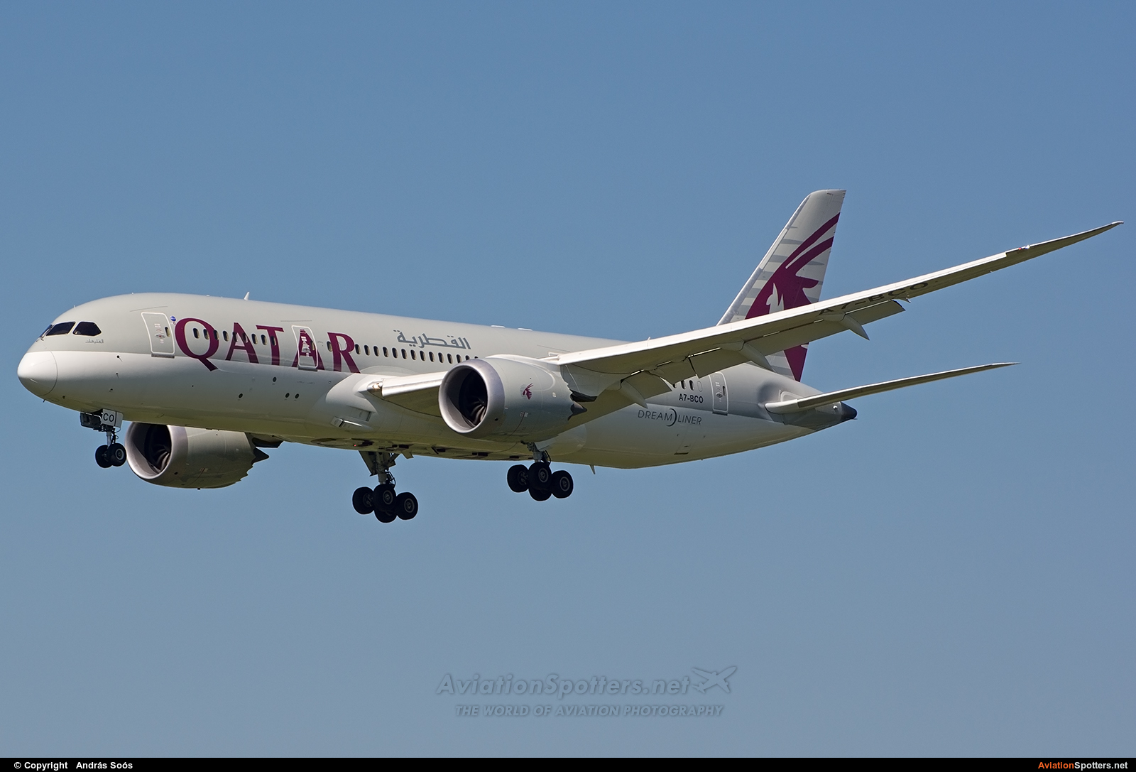 Qatar Airways  -  787-8 Dreamliner  (A7-BCO) By András Soós (sas1965)