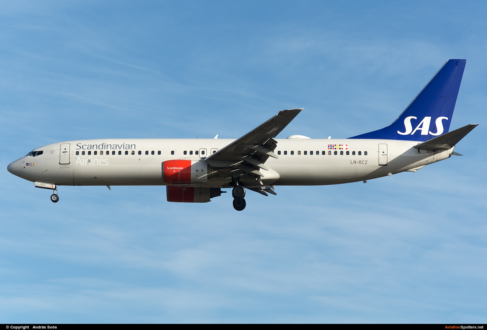 SAS - Scandinavian Airlines  -  737-800  (LN-RCZ) By András Soós (sas1965)