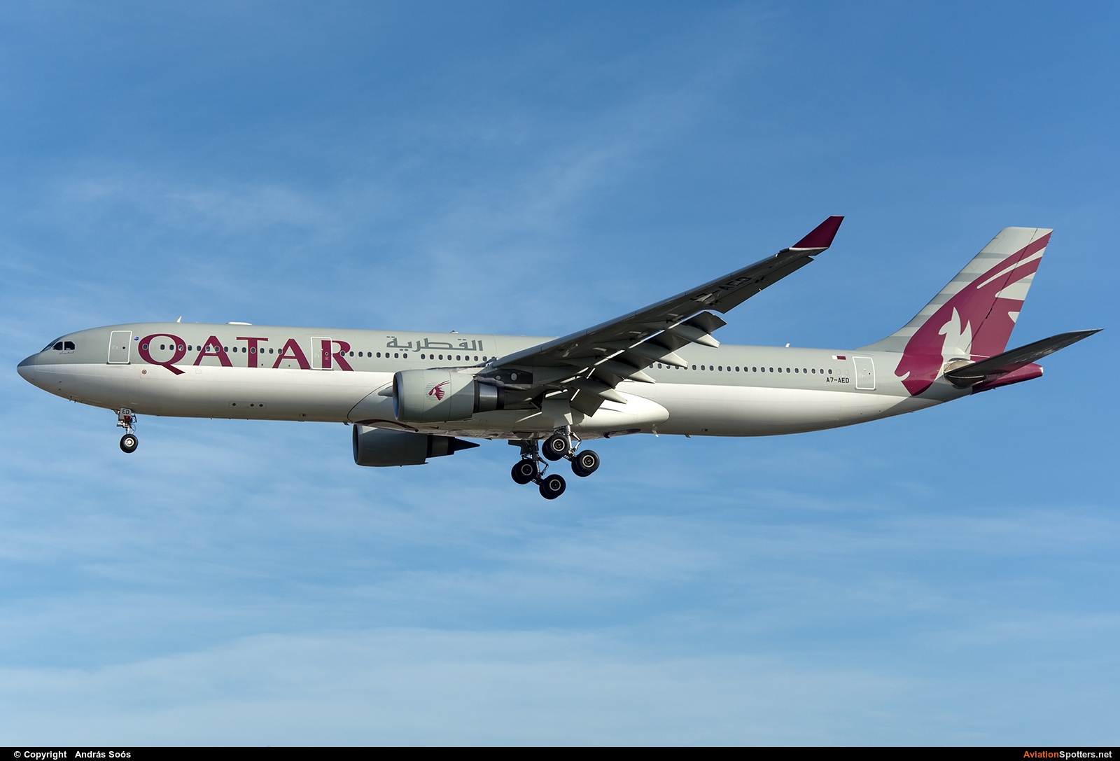 Qatar Airways  -  A330-300  (A7-AED) By András Soós (sas1965)