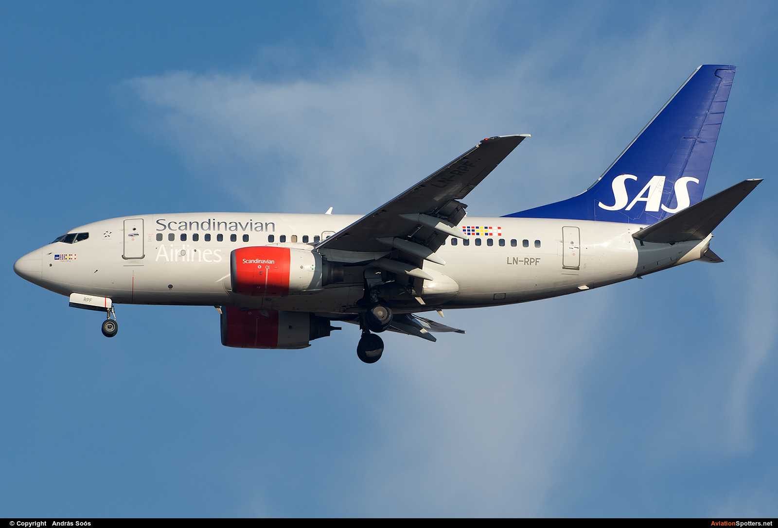 SAS - Scandinavian Airlines  -  737-600  (LN-RPF) By András Soós (sas1965)