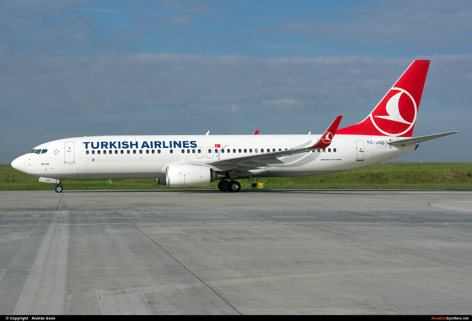 Turkish Airlines  -  737-800  (TC-JVG) By András Soós (sas1965)