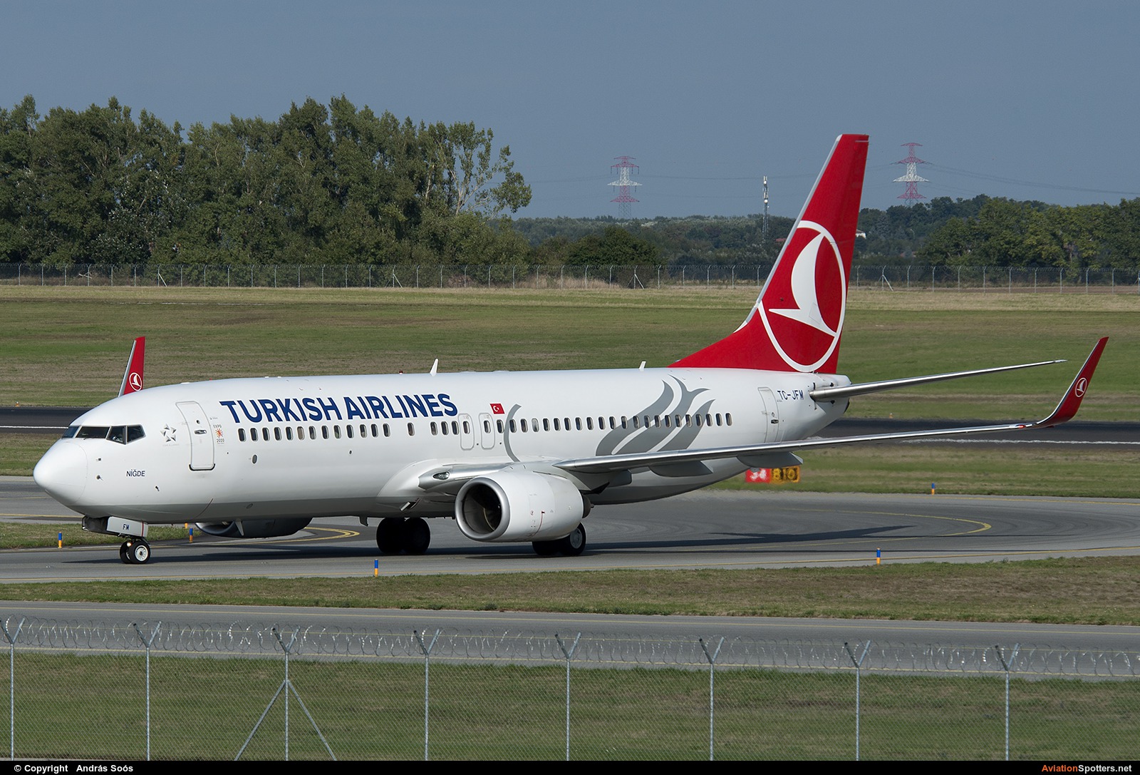 Turkish Airlines  -  737-800  (TC-JFM) By András Soós (sas1965)