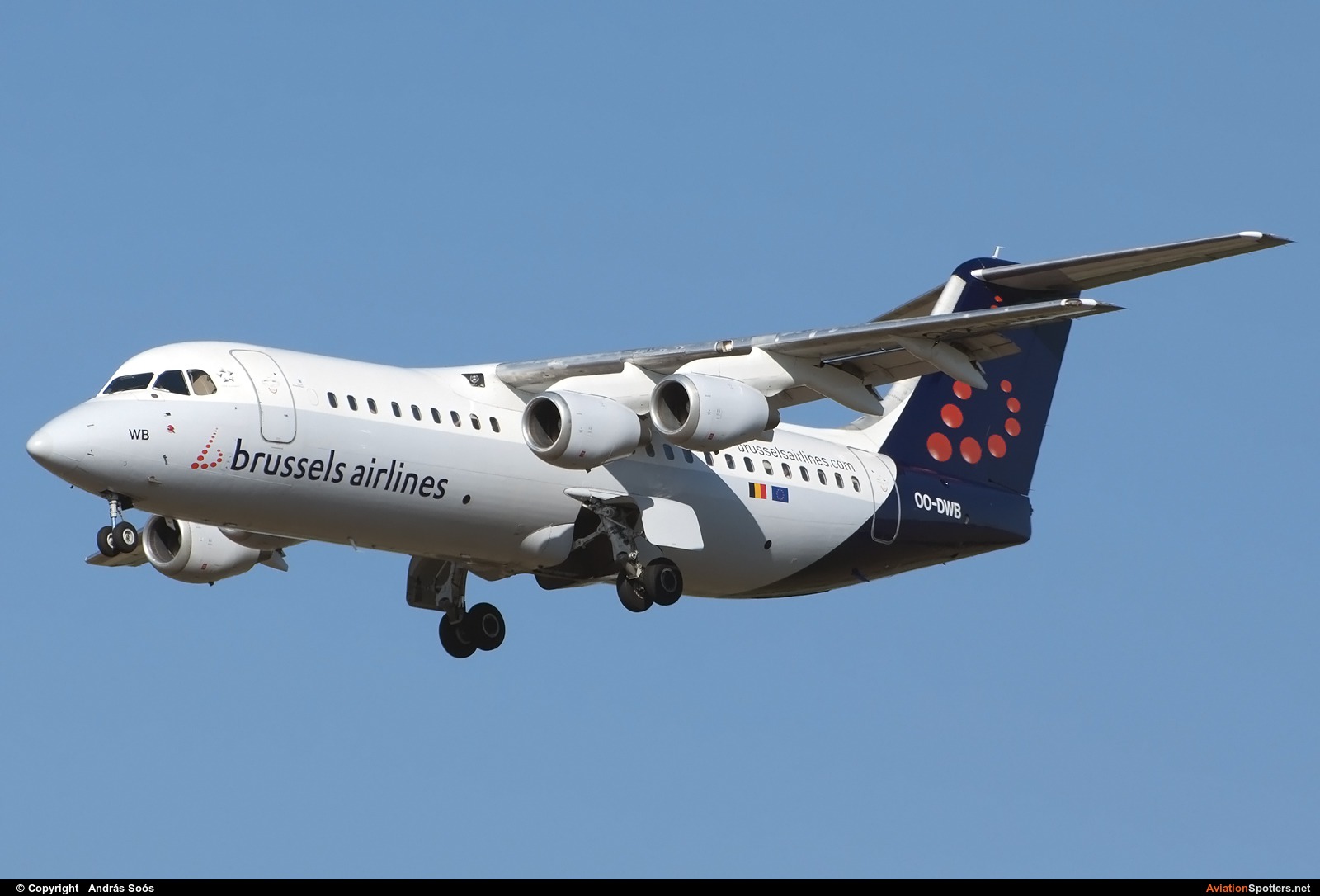 Brussels Airlines  -  BAe 146-300-Avro RJ100  (OO-DWB) By András Soós (sas1965)