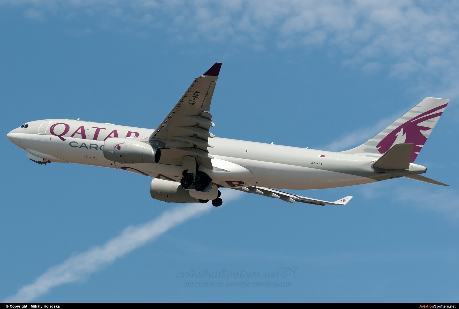 Qatar Airways Cargo  -  A330-243  (A7-AFY) By Mihály Holecska (Misixx)