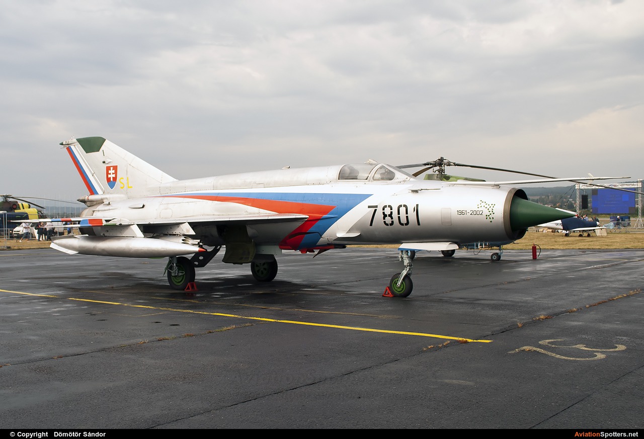 Slovakia - Air Force  -  MiG-21MF  (7801) By Dömötör Sándor (mat1899)