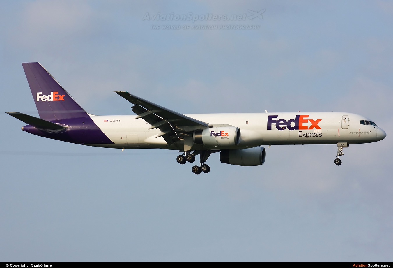FedEx Federal Express  -  757-200F  (N915FD) By Szabó Imre (SzImre71)