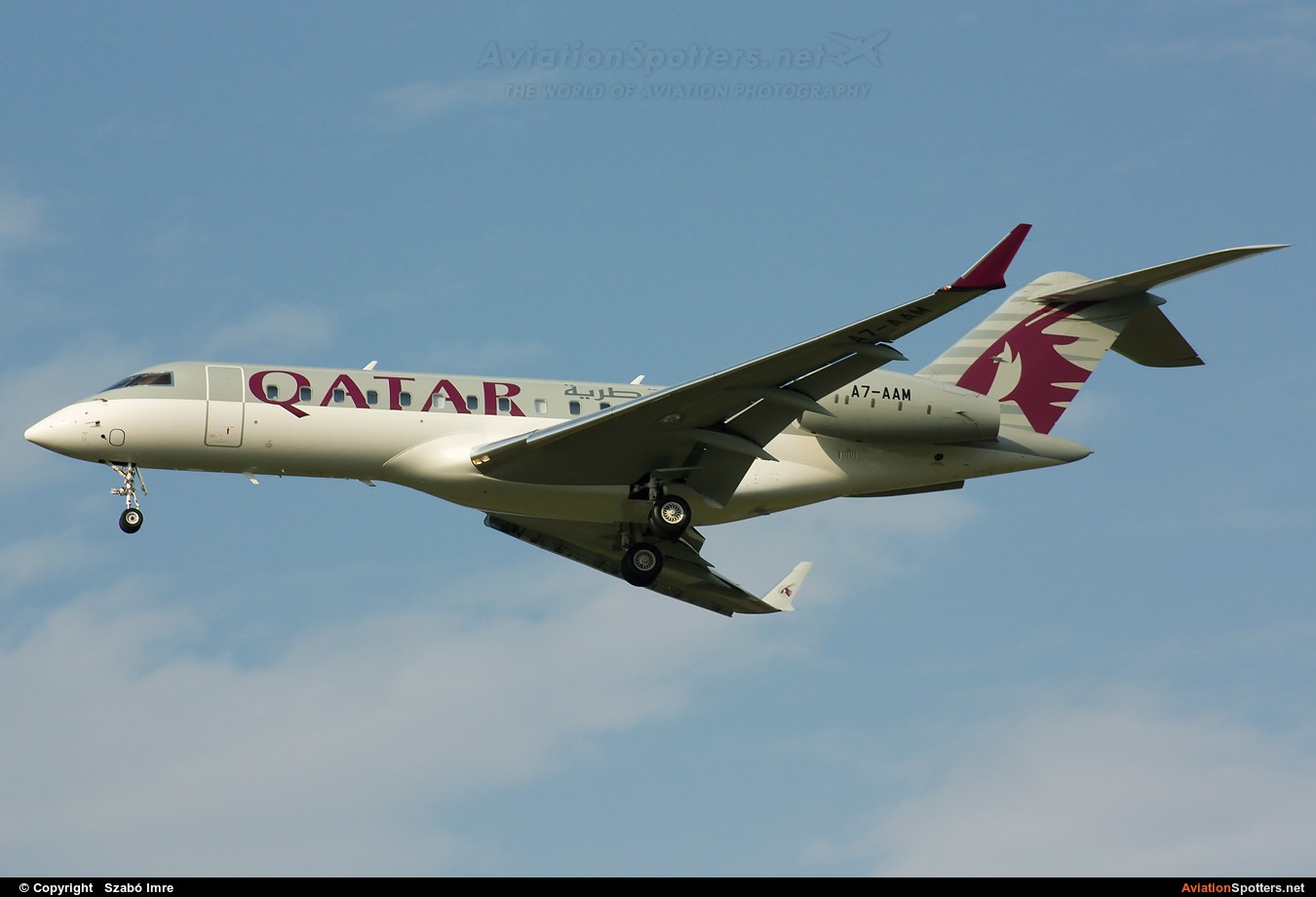 Qatar Amiri Flight  -  BD-700-1A10 Global Express  (A7-AAM) By Szabó Imre (SzImre71)