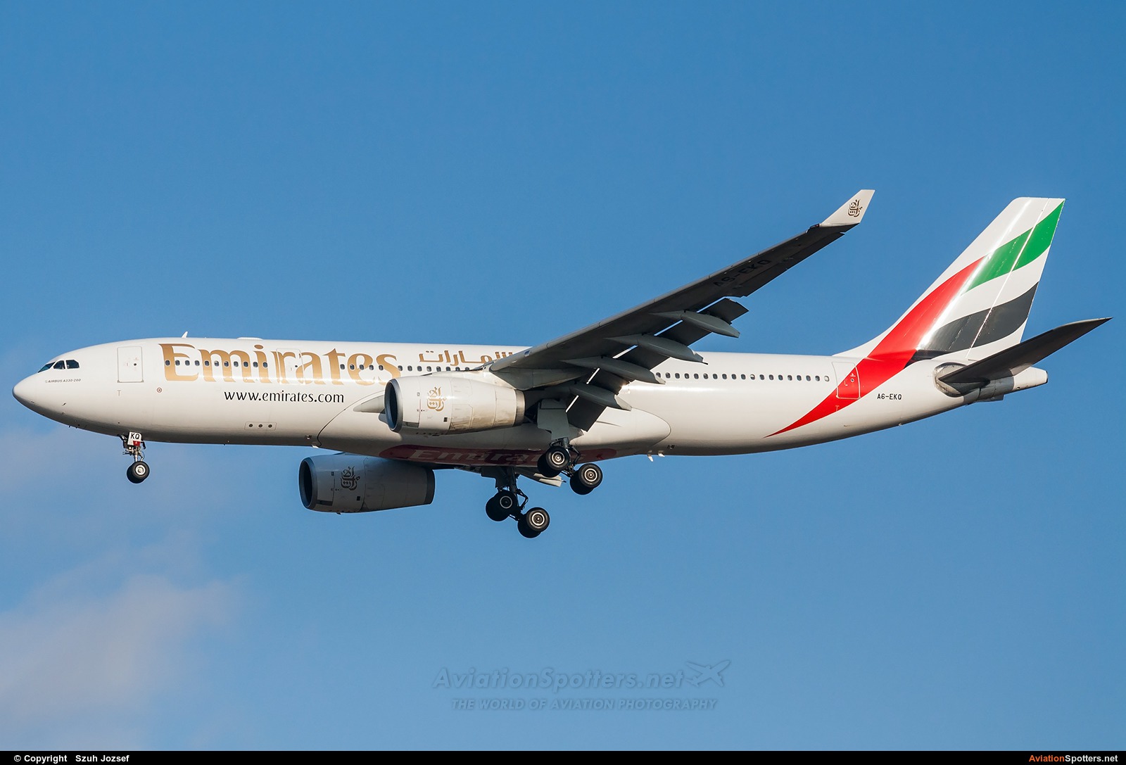 Emirates Airlines  -  A330-200  (A6-EKQ) By Szuh Jozsef (szuh jozsef)