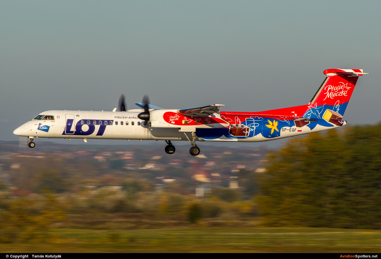 LOT - Polish Airlines  -  DHC-8-400Q Dash 8  (SP-EQF) By Tamás Kotulyák (TAmas)