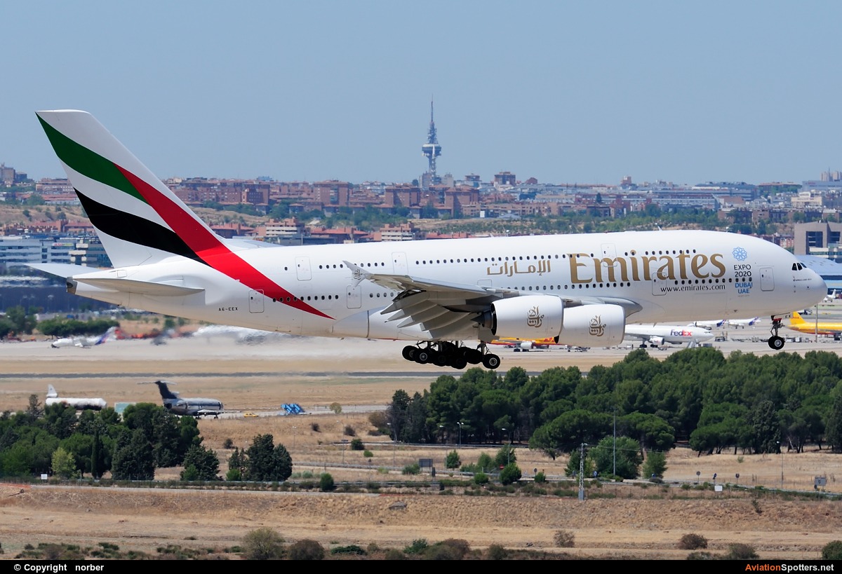 Emirates Airlines  -  A380-861  (A6-EEX) By norber (norber)