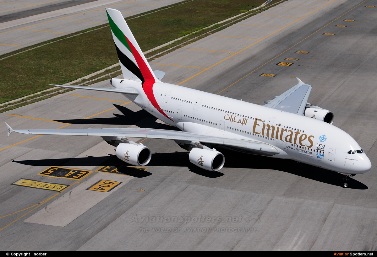 Emirates Airlines  -  A380-861  (A6-EEW) By norber (norber)