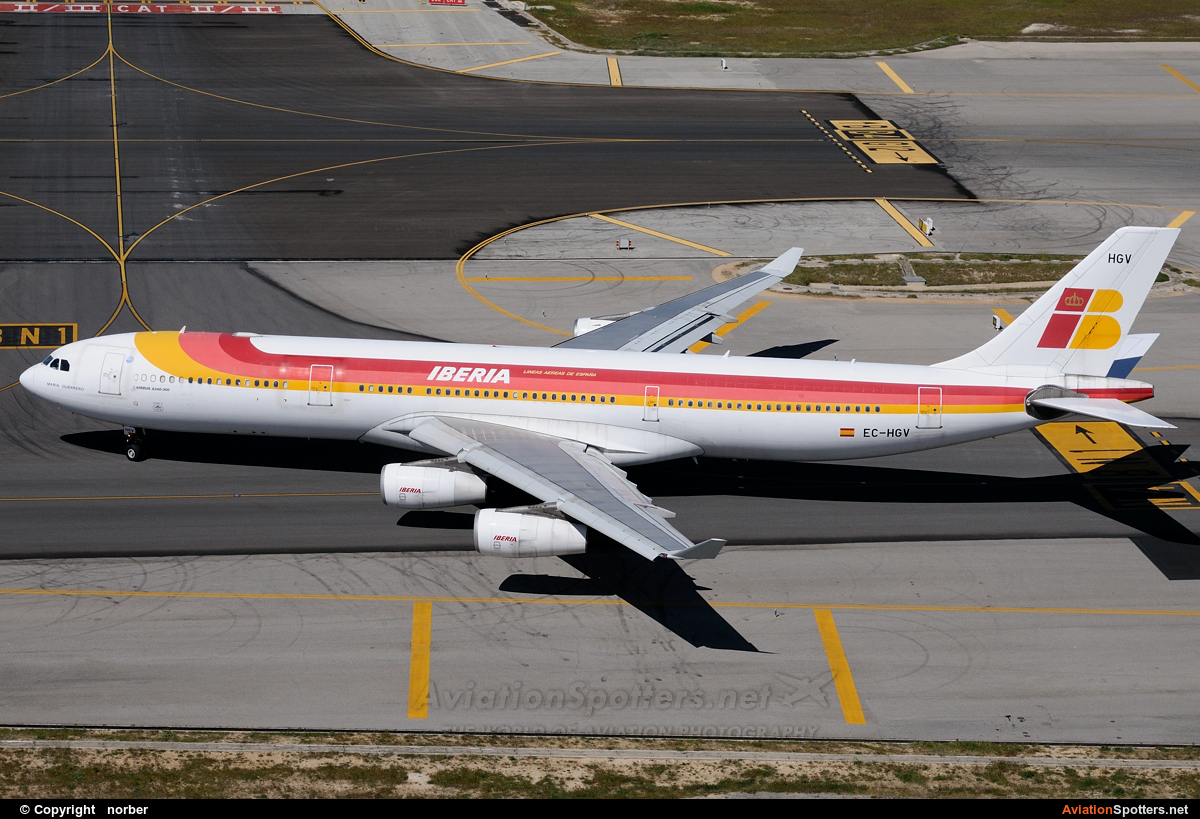 Iberia  -  A340-300  (EC-HGV) By norber (norber)