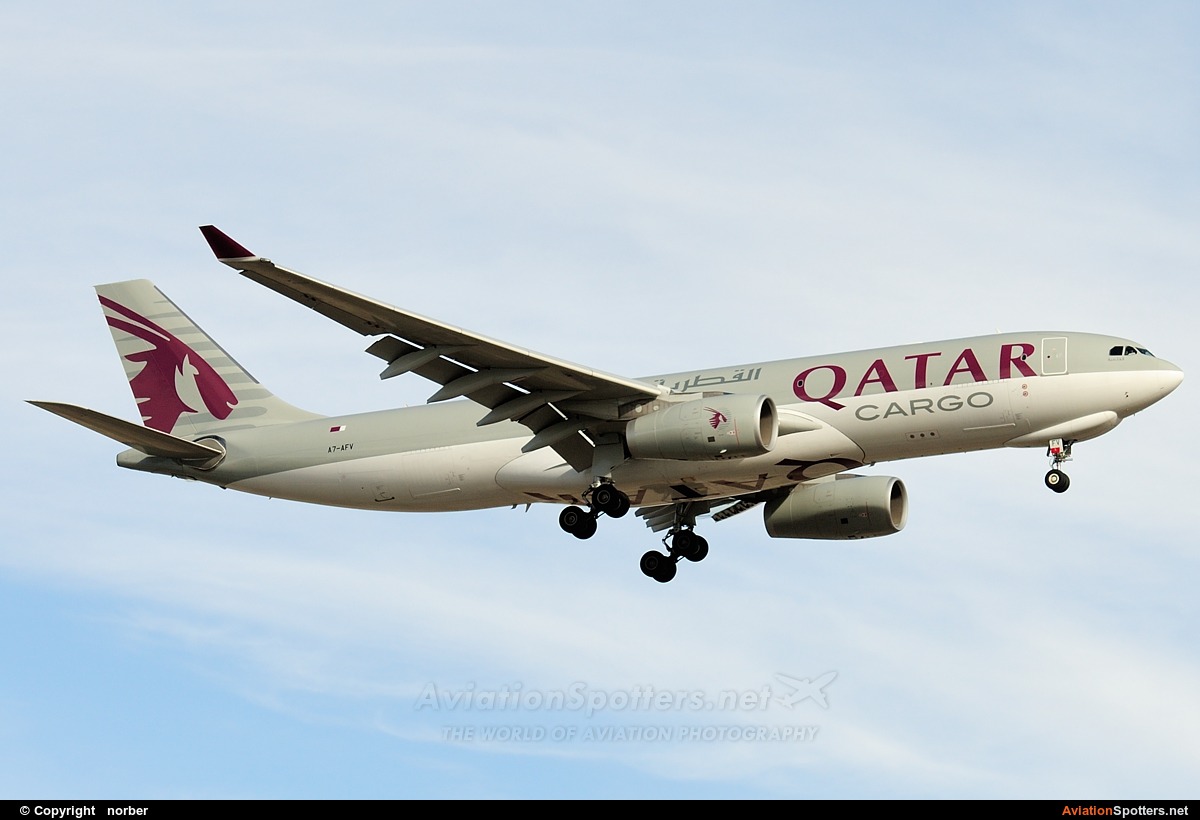 Qatar Airways Cargo  -  A330-243  (A7-AFV) By norber (norber)