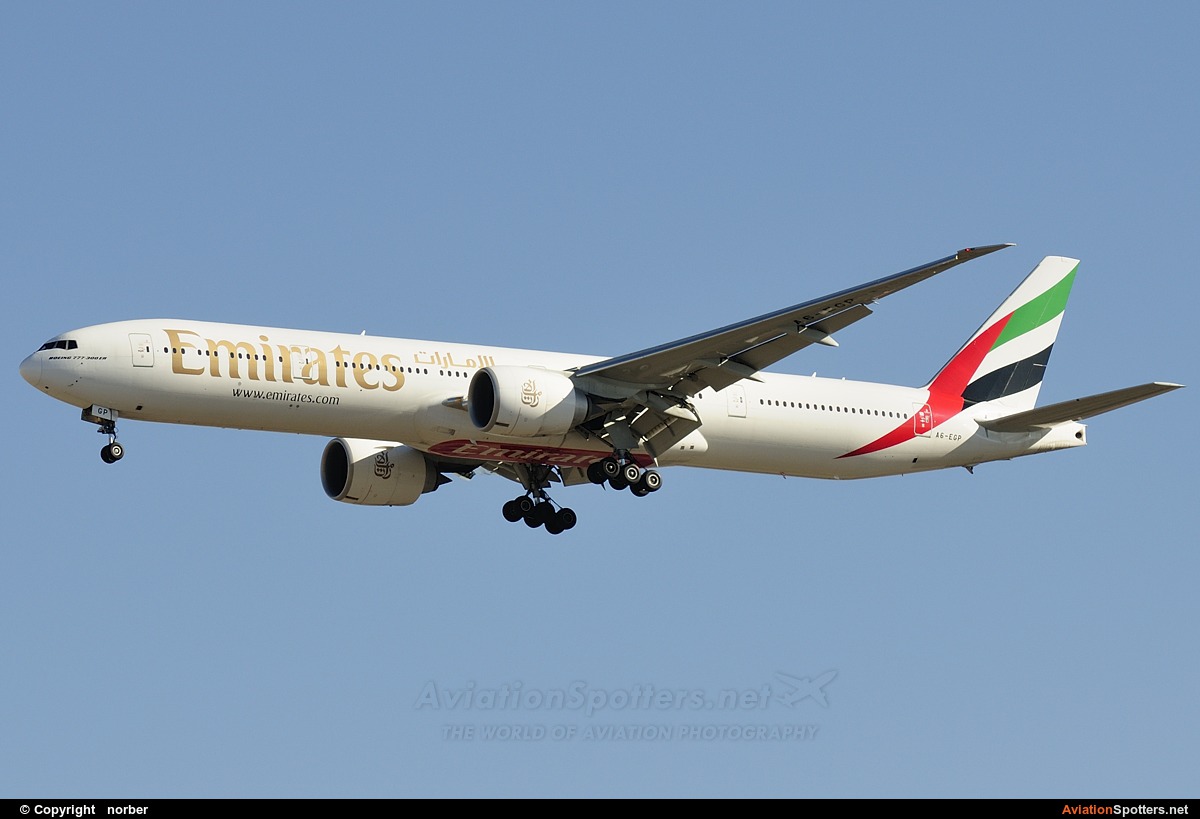 Emirates Airlines  -  777-300ER  (A6-EGP) By norber (norber)